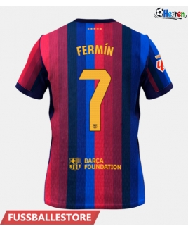 Günstige Barcelona Fermin Lopez #7 Heimtrikot 2026-27 Kurzarm